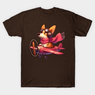 Corgi Pilot T-Shirt